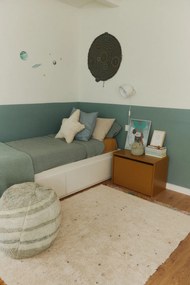 Krémový prateľný ručne tkaný bavlnený detský koberec 120x160 cm Stardust – Lorena Canals