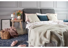 Prírodná ľanová obliečka na vankúš s riaseným lemom Linen Tales, 50 x 60 cm