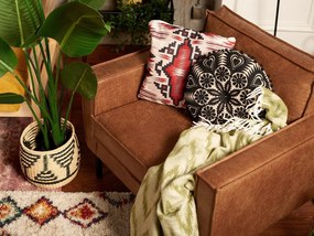 Hnedé kreslo z imitácie kože Rate - Scandic