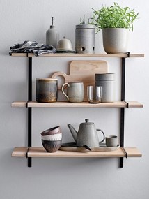 Sivý kameninový hrnček Bloomingville Kendra, 500 ml