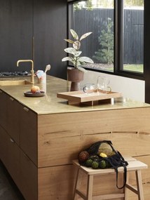 Stolička z dubového dreva Hübsch Ground