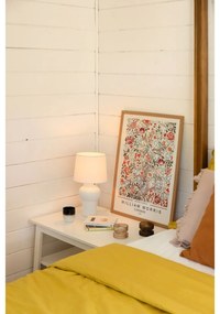 Svetlohnedá ľanová obliečka na vankúš s riaseným lemom Linen Tales, 50 x 60 cm