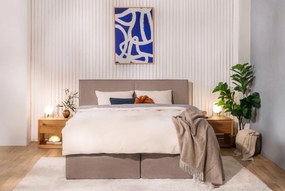 Boxspring posteľ taupe 160x200 cm Olia Bold – Bonami Selection