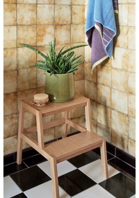 Súprava 2 zelených keramických kvetináčov Hübsch Herb