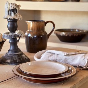 Tanier z kameniny v tehlovo-béžovej farbe ø 26 cm Poterie – Casafina