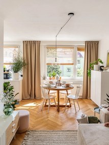 Biela vysoká komoda 97x130 cm Sierra - Teulat