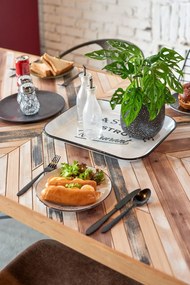 Sivý kameninový podnos Costa Nova Roda Ardosia, ⌀ 28 cm