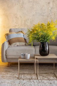 Béžové kovové konferenčné stolíky v súprave 2 ks 40x40 cm Fera – Blomus