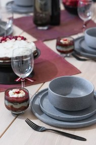 18-dielna súprava sivého kameninového riadu Bonami selection Malia