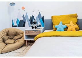 Biely/v prírodnej farbe nočný stolík Oslo – Tvilum