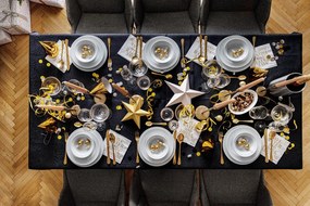 Súprava 4 koktailových pohárov s okrajom v zlatej farbe Lyngby Glas Palermo, 315 ml