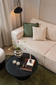 Sklenená ručne vyrobená váza v striebornej farbe (výška 24 cm) Zorya – Bloomingville