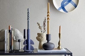 Modrý svietnik Bloomingville Bess, výška 22 cm