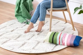 Jedálenská stolička z masívneho dubového dreva s modrosivým sedadlom Gazzda Muna