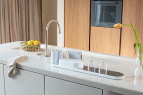 Biely plastový stojan na umývacie prostriedky SinkStyle – Brabantia