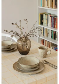 Hnedá sklenená váza Kähler Design Hammershøi, výška 18,5 cm