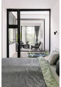 Čierny konferenčný stolík z dubového dreva Woodman Drum, ø 83 cm