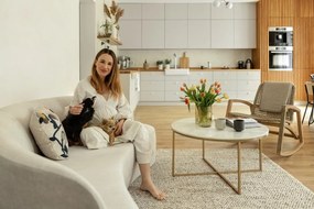 Konferenčný stolík Actona Alisma Golden, ⌀ 80 cm