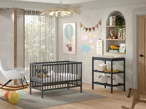 Biele hojdacie detské kresielko z textílie buklé ROCKY – Vipack