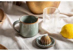 Zelená kameninová kanvička s odšťavovačom Bloomingville Pixie