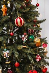 Textilná ručne vyrobená vianočná ozdoba 10 cm Gingerbread – Sass &amp; Belle