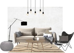 Sivohnedý sedací puf Bonami Essentials Jagger