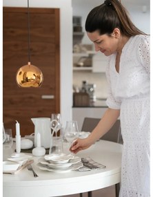 Biely porcelánový svietnik na čajové sviečky Kähler Design Hammershoi, ⌀ 10 cm
