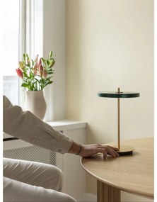 Zelená LED stolová lampa so stmievačom s kovovým tienidlom (výška 31 cm) Asteria Move – UMAGE