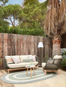 Khaki záhradné kreslo Kave Home Catalina