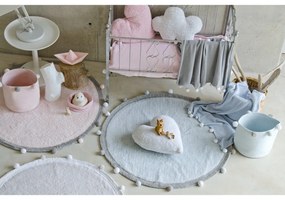 Svetloružový látkový detský kôš na hračky ø 30x30 cm Bubbly – Lorena Canals