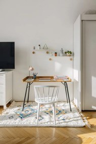 Pracovný stôl s doskou v dubovom dekore 52x115 cm Rayburn – Woodman