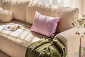 Béžová rozkladacia pohovka z textílie buklé 247 cm Quinoa – Bonami Selection