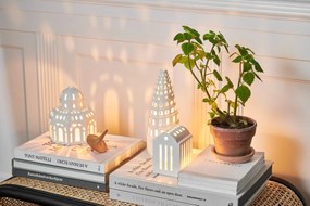 Biely keramický svietnik Kähler Design Urbania Lighthouse Smithy