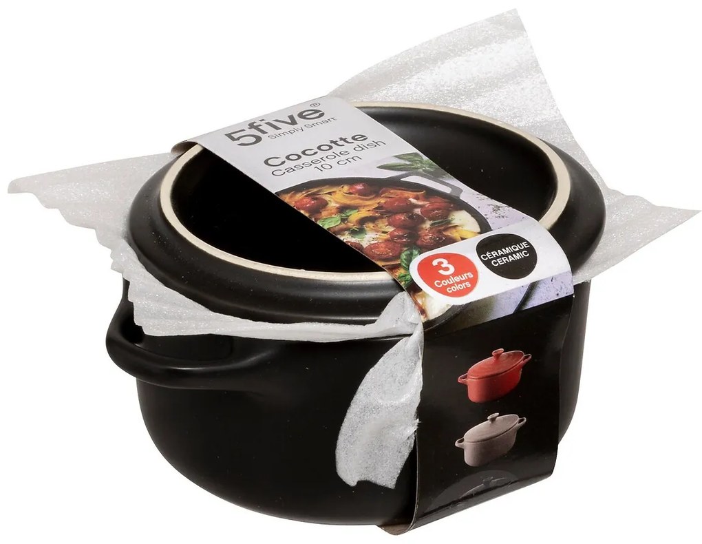 Keramický hrniec Mini Black, (fi) 13 cm