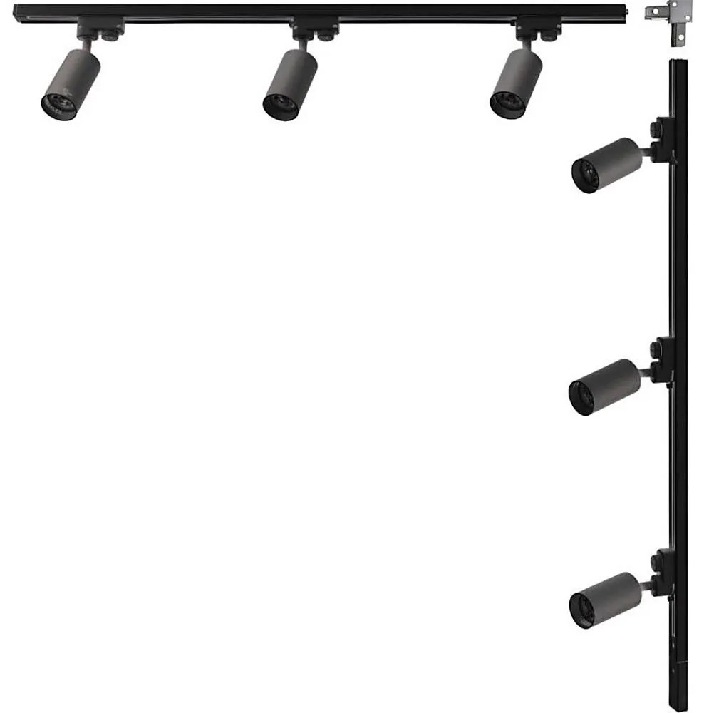 Zuma Line 3562 - Bodové svietidlo v lištovom systéme TUBE 6xGU10/35W/230V čierne