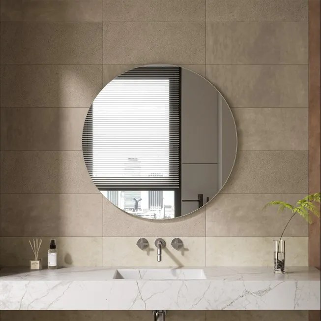 Erga Round, okrúhle zrkadlo 90cm, ERG-V01-ROUND-9090-CL