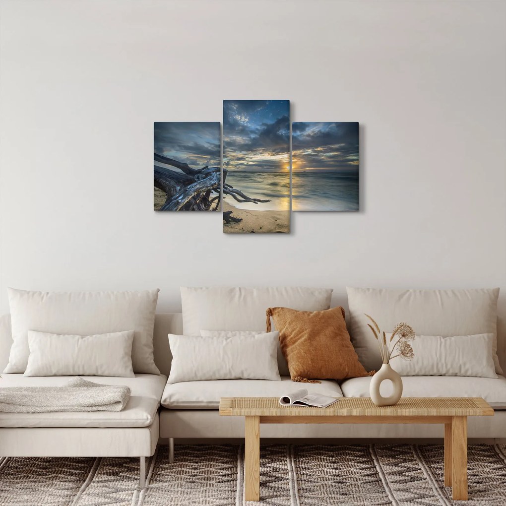 Obraz mora pri západe slnka (90x60 cm)