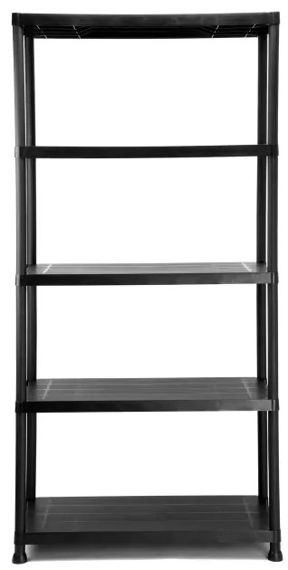 Plastový regál MAXER 180x90x40 cm čierny