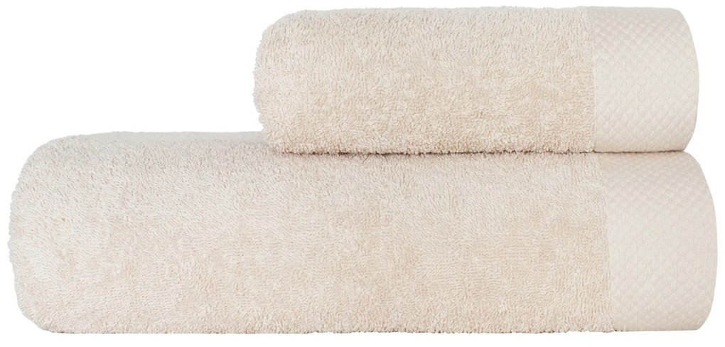 Bavlnený froté uterák BOHO 50x90 cm krémový
