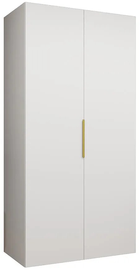 Skriňa Marbella I 100 biela/zlatá