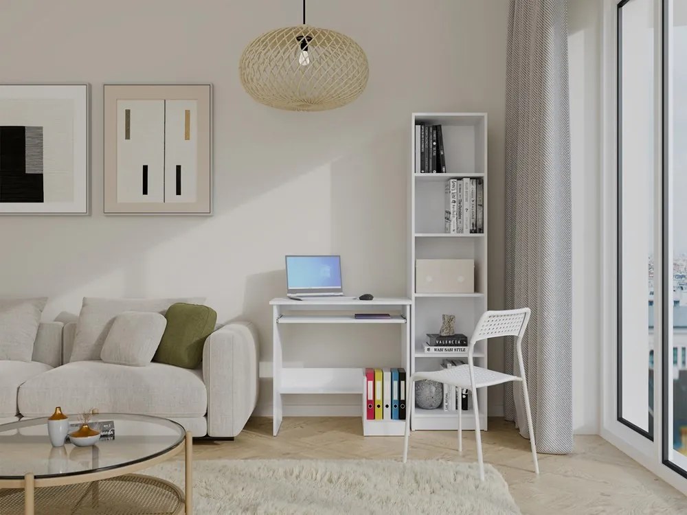 PC stolík Rosera 1 (biela). Akcia -20%. Vlastná spoľahlivá doprava až k Vám domov. 1132437