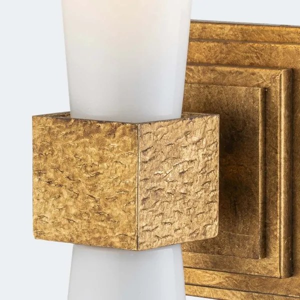 Elstead KRISTY-1WB-DG-OPAL - Nástenné svietidlo KRISTY 1xE27/40W/230V zlatá