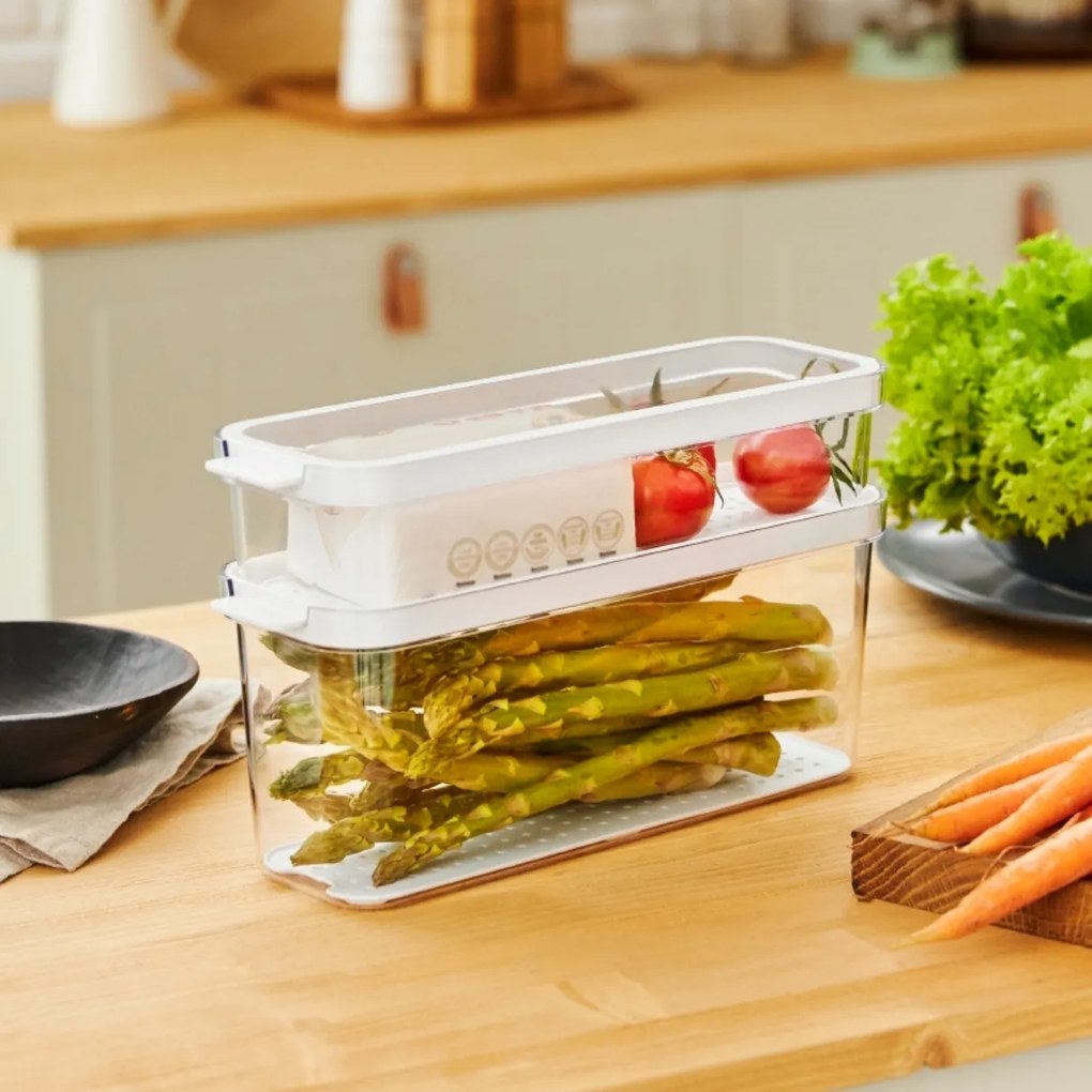 Rotho Organizér do chladničky, s vekom a špeciálnou podložkou 1,15l CAUMA