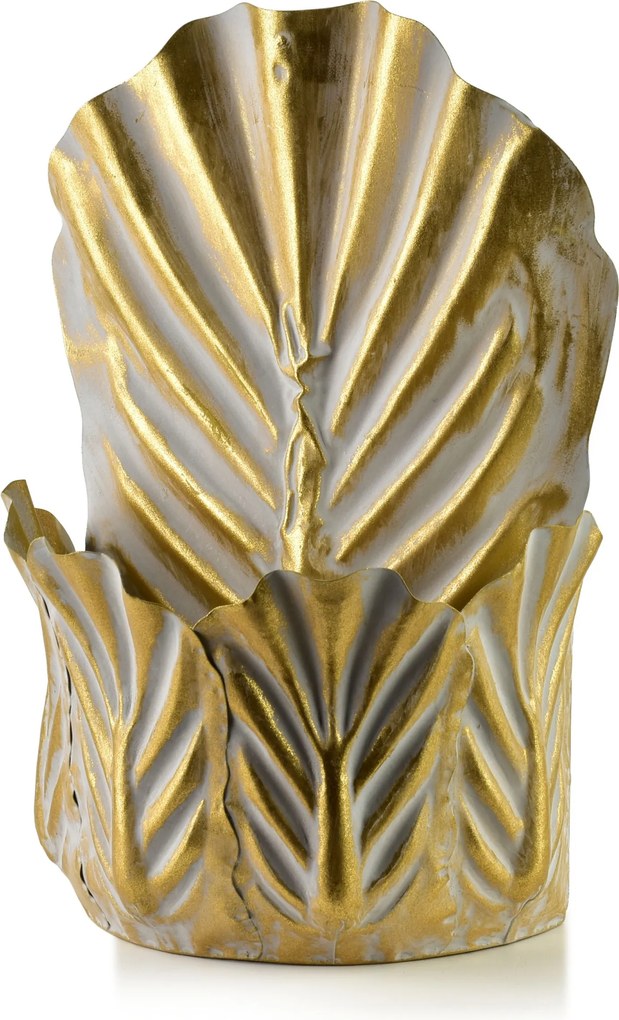 Květináč MARINA 24x14x36 cm zlatý