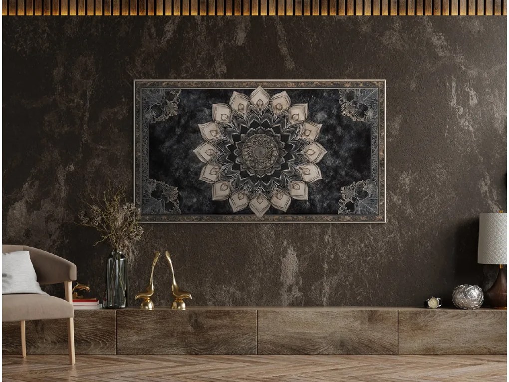 drevko | Mandala na stenu Hĺbka ticha 455 x 80 cm