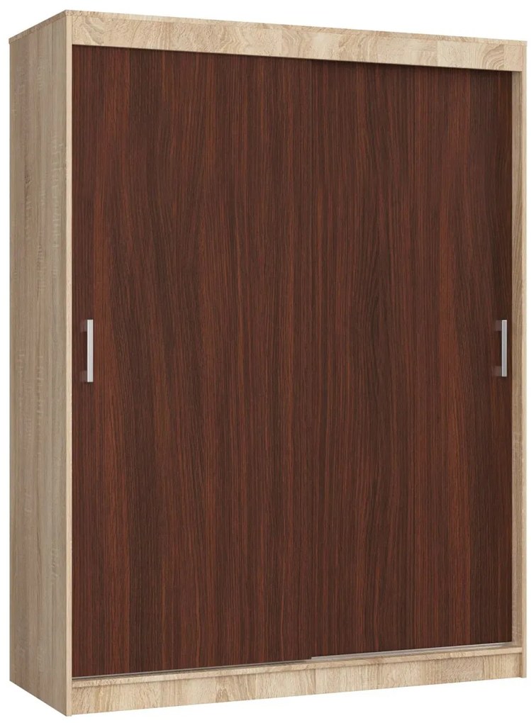 Šatní skříň CLP Mono 150 cm dub sonoma/wenge