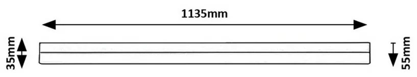 Rabalux 78052 podlinkové LED svietidlo Band 2, 113,5 cm, biela