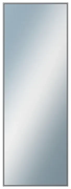 DANTIK - Zrkadlo v rámu, rozmer s rámom 50x140 cm z lišty Hliník šedá (7002006)