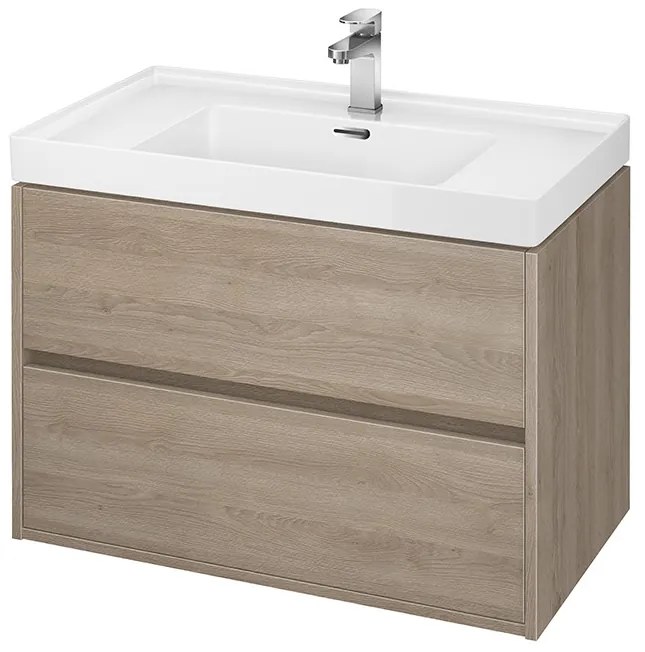 Cersanit Crea - závesná skrinka pod umývadlo 80cm, dub, S924-009