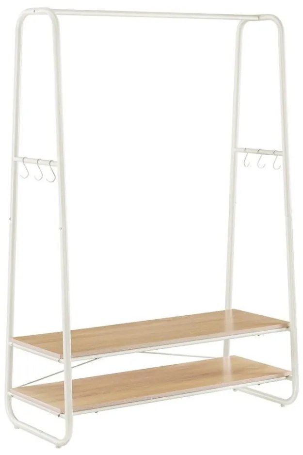 Stojanový vešiak LINEA biela/hnedá